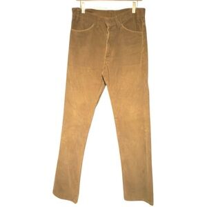Levi's Straight Leg White Tab Vintage 1970s Brown‎ Corduroy Pants Size 32 x 36